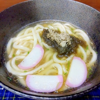 鍋の残り汁でうどん